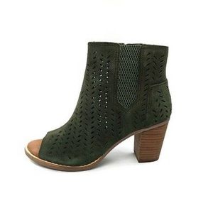 Tom’s Majorca Peep Toe Booties